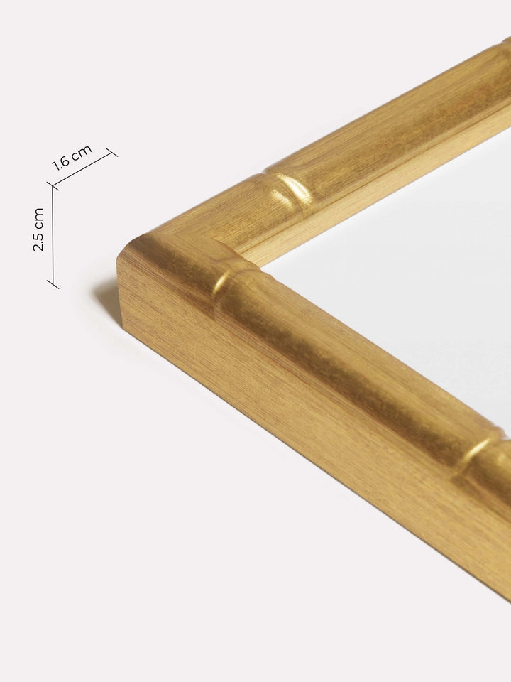 Bamboo Frame, Gold, 70x100 cm - Close-up view