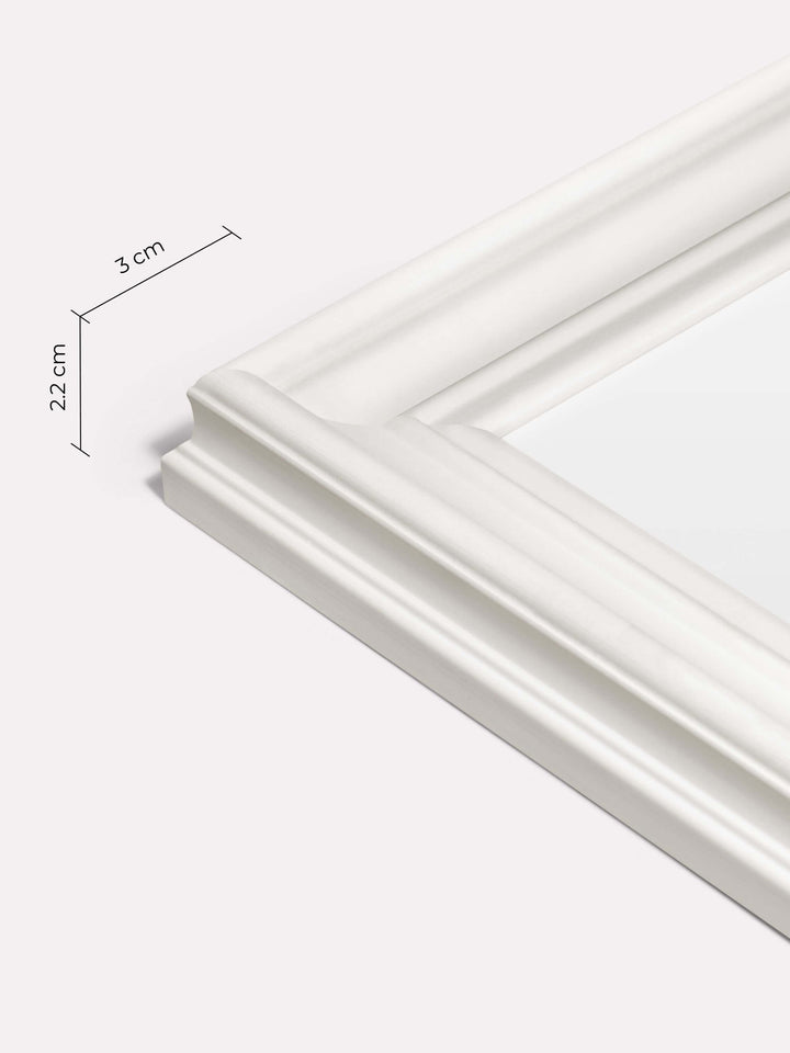 Decorative Frame, White, 60x80 cm - Close-up view