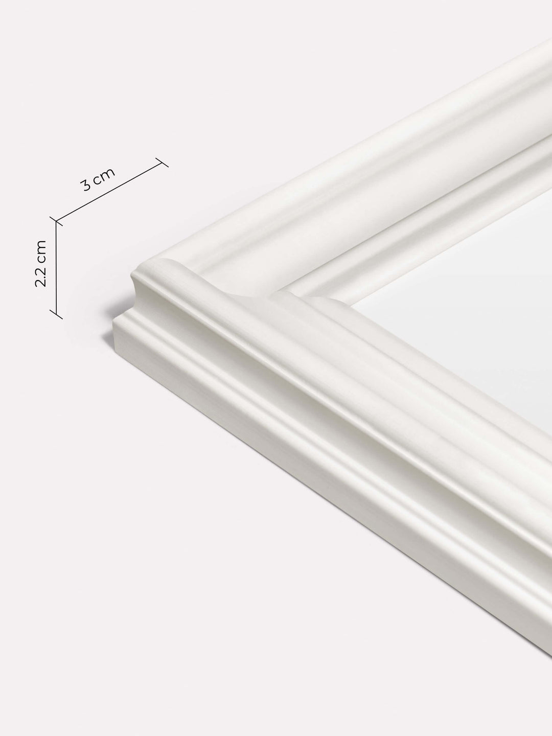 Decorative Frame, White, 40x50 cm - Close-up view