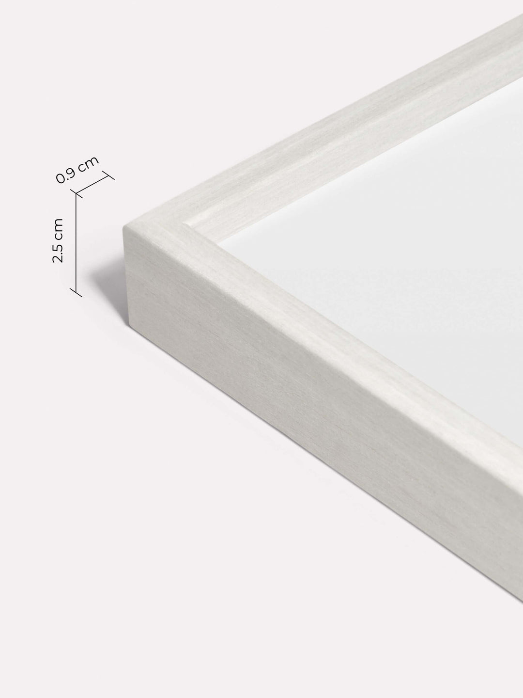 Thin Frame, White, 30x40 cm - Close-up view