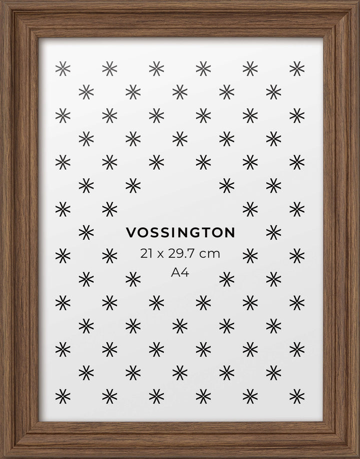 Decorative Frame, Walnut, A4 - Front view