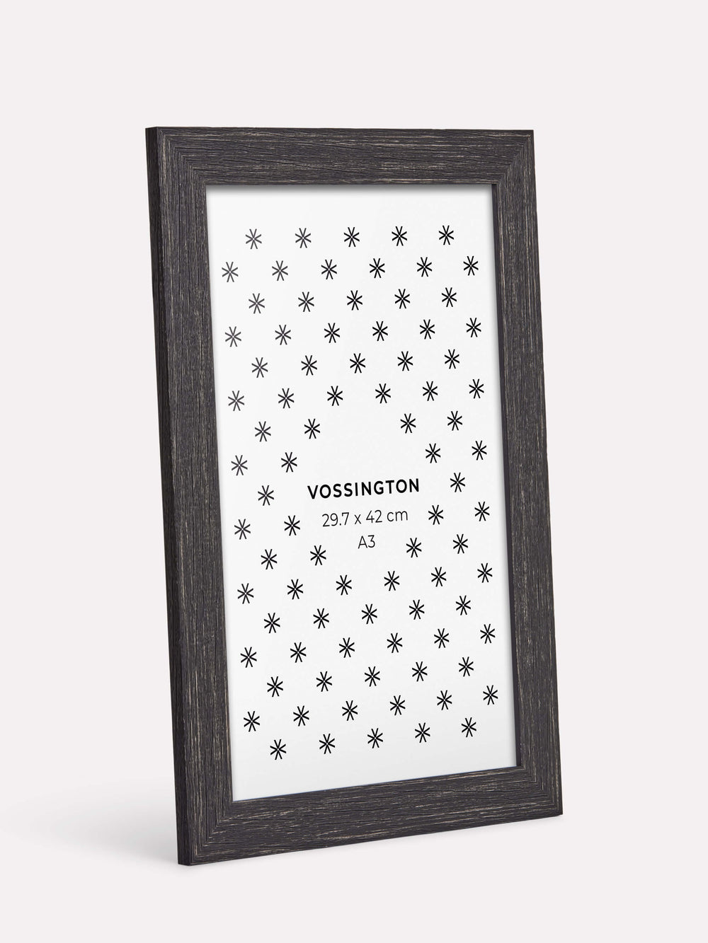 Rustic Frame, Black, A3 - Side view